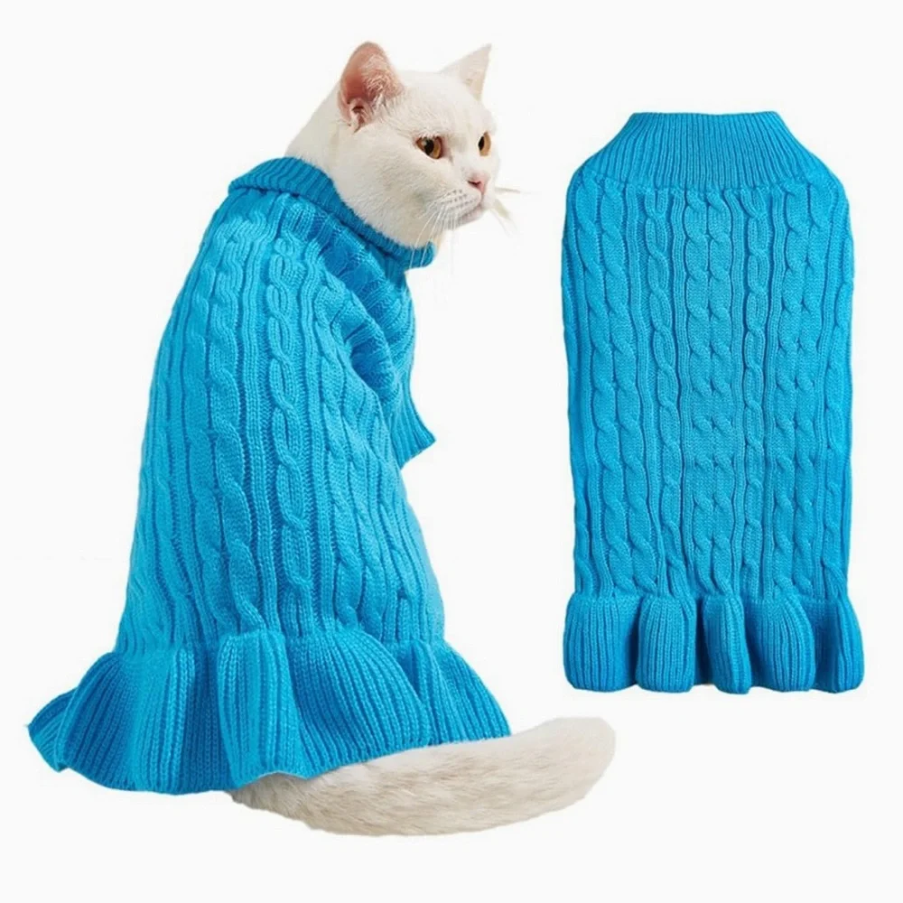 ❄️🐱Cat winter sweater, turtle neck, Size M 🐱❄️